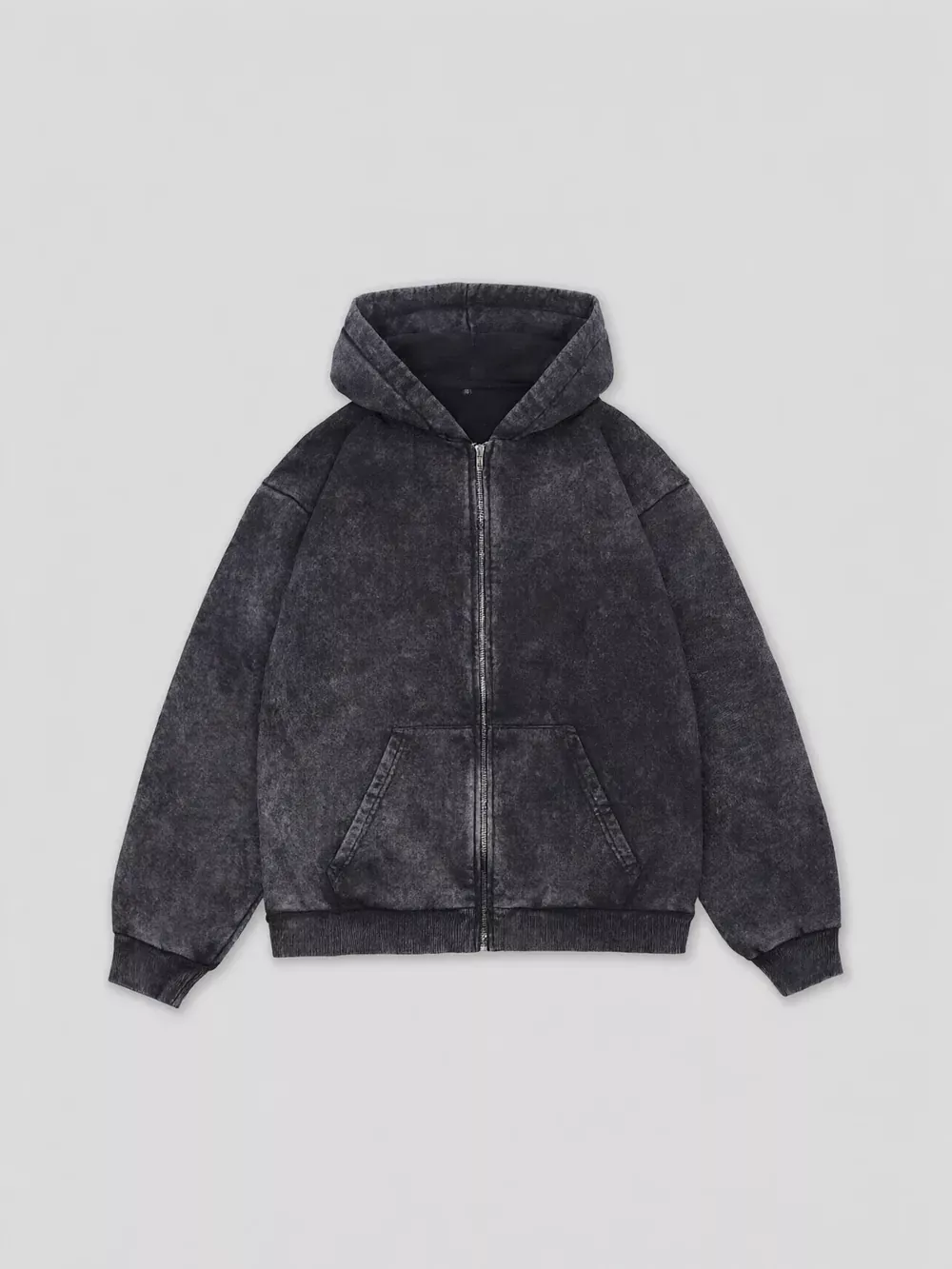 Худи на молнии Garment dyed · 380 г/м²